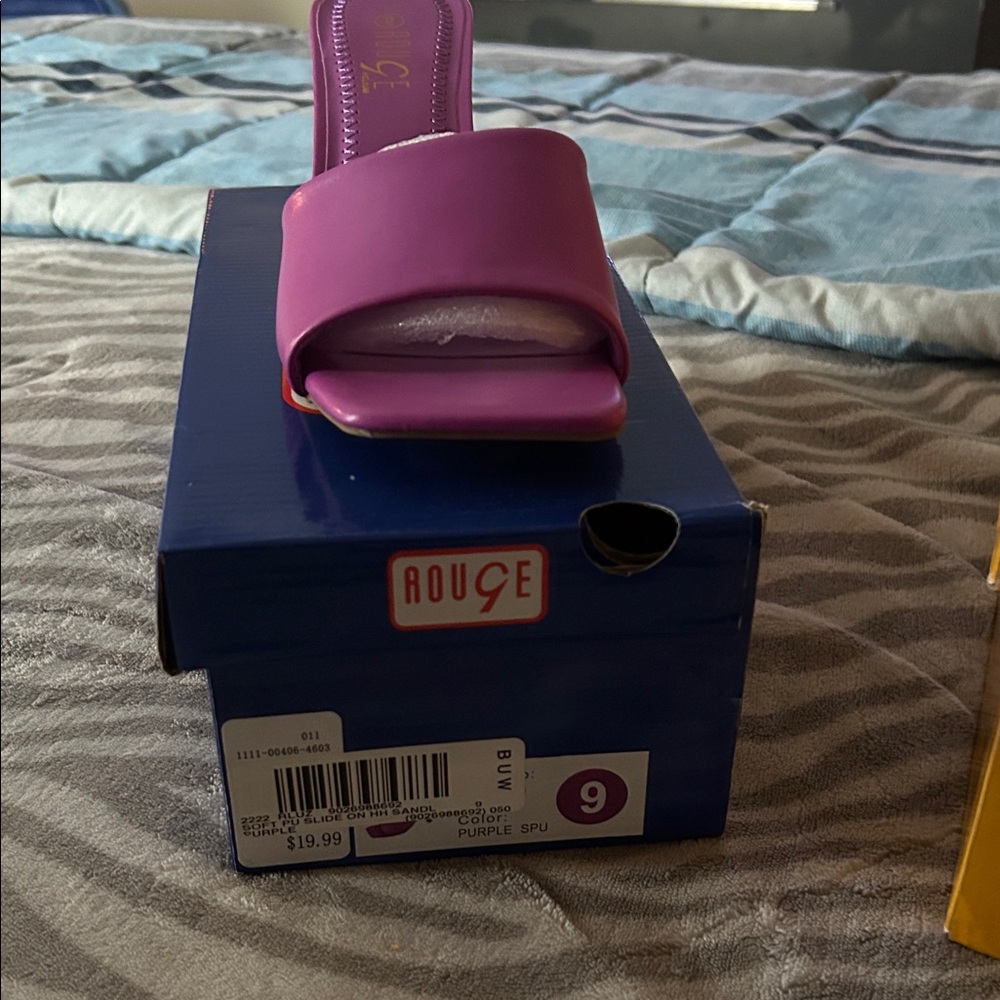 Rouge! Vibrant Purple Slide Sandals